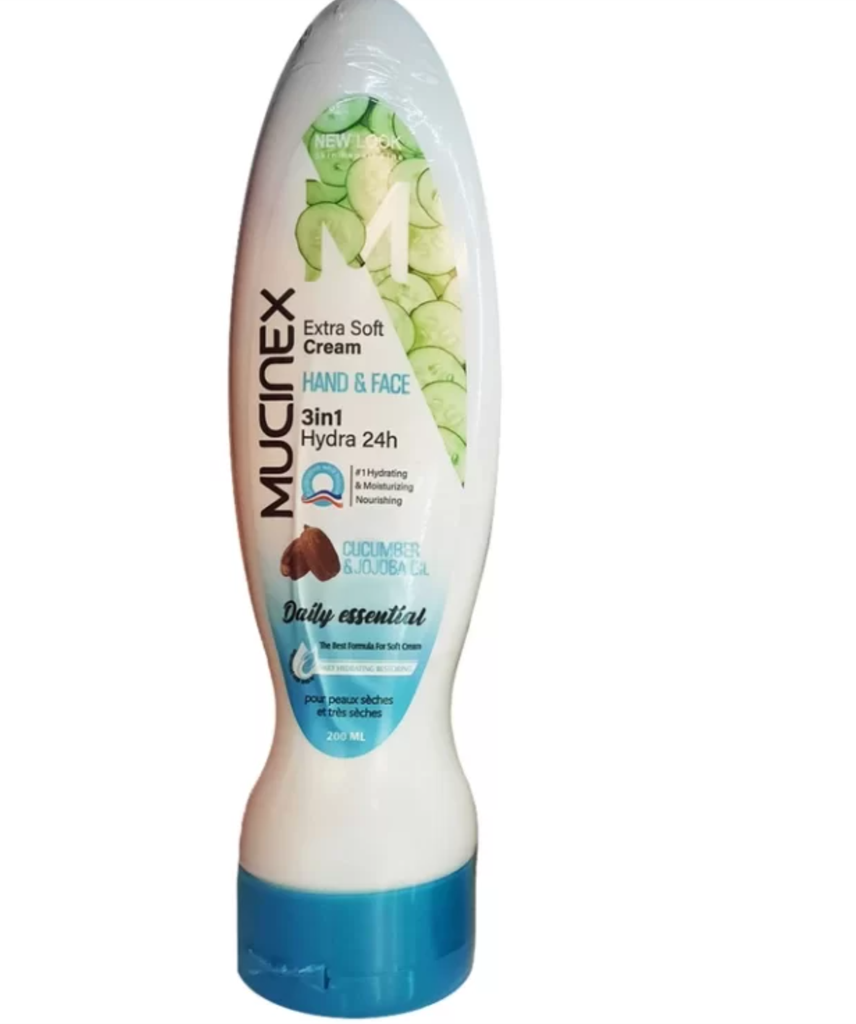 mucinex Extra soft cream - cucumber & jojoba oil