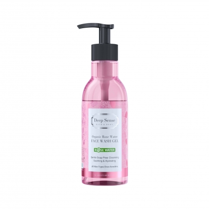 Deep Sense Organic Rose Water - Face Wash Gel